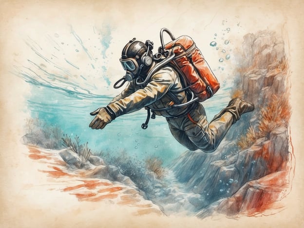 Auf dem Bild ist ein Taucher zu sehen, der unter Wasser schwimmt. Er trägt eine Taucherausrüstung, die ihm hilft, in der Unterwasserwelt zu navigieren. Um Tauchen zu lernen, gibt es verschiedene Kurse, die praktische und theoretische Kenntnisse vermitteln.Für Anfänger bieten viele Tauchschulen sogenannte „Open Water Diver“-Kurse an, die mit einer Zertifizierung abschließen. Weitere Zertifizierungsmöglichkeiten umfassen Advanced Open Water Diver, Rescue Diver und verschiedene Spezialisierungen, wie z.B. Nachttauchen oder Wracktauchen. Diese Kurse sind wichtig, um sicher und kompetent in der Unterwasserwelt agieren zu können.