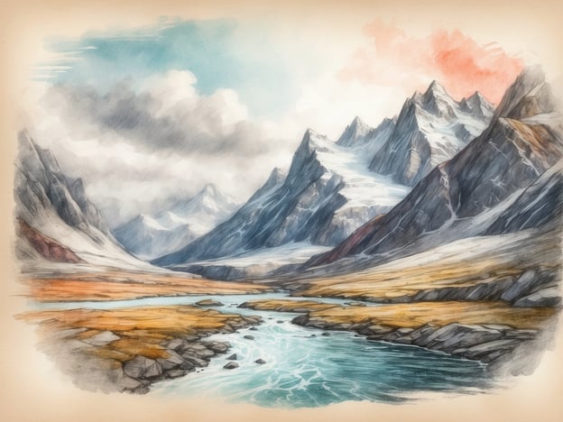 Auf dem Bild ist eine malerische Berglandschaft mit schneebedeckten Gipfeln und einem klaren Fluss zu sehen, der durch das Tal fließt. In Norwegen gibt es viele beeindruckende Wanderwege und Ziele, die solche Szenen bieten.Einige der bekanntesten Wanderwege sind:1. **Preikestolen** (Pulpit Rock) – Eine ikonische Klippe mit atemberaubendem Blick auf den Lysefjorden.2. **Trolltunga** (Trollzunge) – Eine markante Felsformation, die über den Ringedalsvatnet-See schaut.3. **Rondane-Nationalpark** – Berühmt für seine grandiose Berglandschaft und zahlreiche Wanderwege.4. **Jotunheimen** – Das höchste Gebirge Norwegens, ideal für anspruchsvolle Wanderungen und spektakuläre Ausblicke.5. **Kjerag** – Bekannt für den Kjeragbolten, einen großen Stein, der zwischen zwei Felsen eingeklemmt ist, mit sensationellen Aussichten.Diese Orte bieten eine perfekte Kombination aus Natur und Abenteuer für Wanderliebhaber.