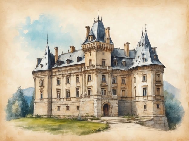 Auf dem Bild ist ein beeindruckendes Schloss zu sehen, das wahrscheinlich im neogotischen Stil erbaut wurde, mit markanten Türmen und einem kunstvollen Dach. Die sorgfältigen Details der Fassade und die umliegende Landschaft deuten darauf hin, dass es ein historisch wertvolles Gebäude ist.In Bezug auf die Erhaltung und Restaurierung rumänischer Schlösser ist es wichtig, solche architektonischen Meisterwerke als kulturelles Erbe zu schützen. Projekte zur Restaurierung konzentrieren sich oft darauf, die ursprünglichen Designs und Materialien zu bewahren, während gleichzeitig moderne Techniken zur Sicherstellung der strukturellen Integrität eingesetzt werden.Diese Schlösser spielen eine bedeutende Rolle im Tourismus und der kulturellen Identität Rumäniens, weshalb eine sorgfältige und respektvolle Restaurierung unerlässlich ist.