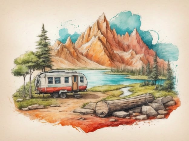 Auf dem Bild ist eine idyllische Landschaft mit Bergen, einem klaren See und einer kleinen Wohnkanzler zu sehen. Diese Umgebung eignet sich hervorragend für umweltfreundliche Aktivitäten und Freizeitgestaltung.Man könnte hier beispielsweise wandern, um die Natur zu erkunden und frische Luft zu genießen. Außerdem bietet sich das Angeln oder Schwimmen im See an, was nachhaltige Erholung ermöglicht. Das Camping in einem Wohnwagen ist eine tolle Möglichkeit, im Freien zu übernachten und gleichzeitig die Natur zu respektieren, indem man auf umweltfreundliche Praktiken achtet, wie z. B. Müllvermeidung und Nutzung von nachhaltigen Ressourcen.Insgesamt fördert solch eine Umgebung ein bewusstes und umweltfreundliches Freizeitverhalten.