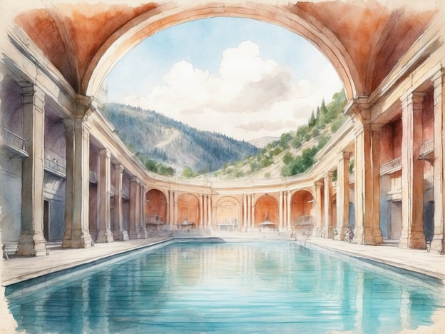 Auf dem Bild ist eine elegante, architektonisch beeindruckende Poollandschaft zu sehen, die an ein luxuriöses Thermalbad erinnert. In Ungarn gibt es viele bekannte Thermalbäder und Heilquellen, die eine ähnliche Atmosphäre bieten. Zu den beliebtesten gehören:1. **Széchenyi Thermalbad** in Budapest: Eines der größten Thermalbäder Europas mit beeindruckenden Innen- und Außenpools.2. **Gellért Thermalbad**, ebenfalls in Budapest, bekannt für seine wunderschöne Jugendstil-Architektur und die heilenden Eigenschaften des Wassers.3. **Heviz**: Berühmt für seinen natürlichen Thermalsee, das größte warme Wasser-See Europas.4. **Sárvár Thermalbad**: Bekannt für seine entspannenden Wellness-Angebote und therapeutischen Behandlungen.Diese Orte bieten Erholung und Gesundheit in einer malerischen Umgebung.