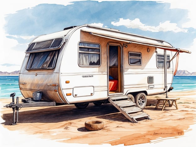 Auf dem Bild ist ein Wohnwagen zu sehen, der an einem malerischen Strand geparkt ist. Dieser Wohnwagen bietet eine gemütliche Möglichkeit, die Natur zu genießen. Hier sind einige Unterkünfte für jeden Geschmack:
1. **Campingplatz**: Ideal für Abenteurer, die die Freiheit der Natur schätzen und gerne im Freien leben.
2. **Luxus-Camping**: Für diejenigen, die den Komfort eines hochwertigen Wohnmobils bevorzugen, mit Annehmlichkeiten wie Klimaanlage, voll ausgestatteter Küche und Badezimmer.
3. **Ferienhaus**: Perfekt für Familien, die einen festen Standort mit mehr Raum und Privatsphäre suchen, ohne auf den Komfort zu verzichten.
4. **Hostel oder Jugendherberge**: Eine budgetfreundliche Option für Reisende, die neue Leute kennenlernen und in einer Gemeinschaft übernachten möchten.
Egal, welche Art von Unterkunft man bevorzugt, der Wohnwagen bietet eine einzigartige Möglichkeit, die Natur und die Freiheit des Reisens zu genießen!
