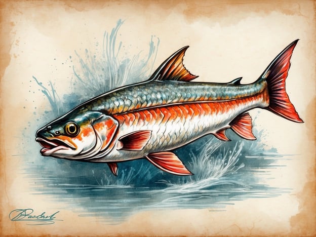 Auf dem Bild ist ein Fisch zu sehen, der möglicherweise an regionale kulinarische Genüsse erinnert. Fischgerichte sind in vielen Ländern eine bedeutende lokale Spezialität. In Deutschland erfreuen sich zum Beispiel Forelle, Zander und Aal großer Beliebtheit. Diese Fische werden oft frisch zubereitet, gegrillt oder geräuchert und finden ihren Weg in traditionelle Gerichte wie Forellenfilet mit Mandeln oder Zanderfilet mit Weißweinsauce.Fische spielen auch eine wichtige Rolle in der mediterranen Küche, wo sie in Variationen wie Bouillabaisse oder gegrilltem Fisch serviert werden. Die Verwendung von frischen Kräutern, Zitronensaft und regionalen Gemüsesorten verleiht den Gerichten zusätzlichen Geschmack und macht sie zu einem Genuss für Feinschmecker.