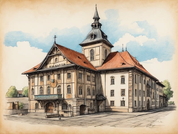 Auf dem Bild ist ein historisches Gebäude zu sehen, das wahrscheinlich mit der Geschichte von Sebnitz verbunden ist. Sebnitz liegt in Sachsen und ist bekannt für seine Traditionen in der Puppen- und Spielzeugherstellung.Das abgebildete Gebäude könnte zum Beispiel ein ehemaliges Fabrikgebäude oder ein Verwaltungssitz aus der Zeit der Blüte der Spielwarenindustrie sein. Die Architektur spiegelt einen typischen Baustil der Region wider, der mit dem Handwerk und der Kultur der Stadt verbunden ist. In Sebnitz spielte die Herstellung von Spielzeug eine wichtige Rolle im wirtschaftlichen und sozialen Leben der Stadt.Zusammengefasst zeigt das Bild ein bedeutsames Bauwerk, das die Geschichte und Traditionen von Sebnitz repräsentiert.