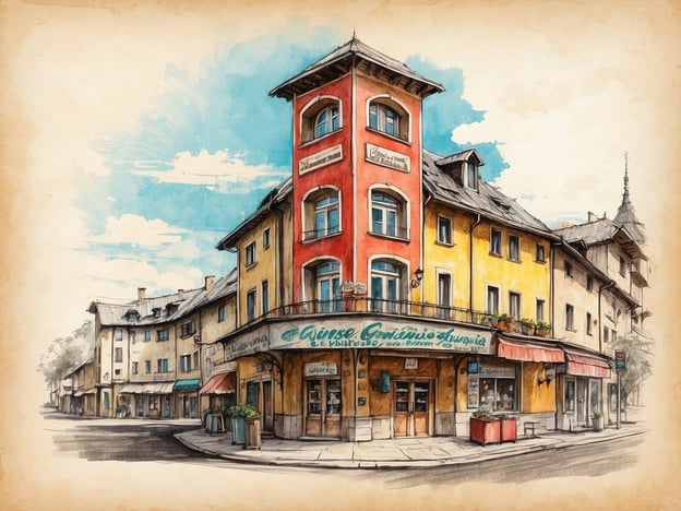 Auf dem Bild ist ein hübsches Gebäude in einem charmanten, malerischen Stil zu sehen, das anscheinend ein Café oder eine Konditorei beherbergt. Der Name auf dem Schild deutet darauf hin, dass es sich um eine traditionelle Einrichtung handelt, die vielleicht regionale Spezialitäten anbietet.In der Umgebung könnte man die typischen kulinarischen Genüsse der Region entdecken. Dazu zählen vielleicht köstliche Süßspeisen wie Apfelstrudel oder Sachertorte, die in österreichischen Cafés beliebt sind. Auch herzhafte Speisen wie Tiroler Speck, Käse aus der Region oder frisch zubereitete Knödel könnten auf der Speisekarte stehen.Darüber hinaus trägt die Architektur des Gebäudes, mit bunten Fassaden und einem rustikalen Charme, zur gemütlichen Atmosphäre bei, die oft in den kleinen Städten und Dörfern dieser Region zu finden ist. Spaziergänge durch solche Orte laden dazu ein, die kulinarischen Besonderheiten und die herzliche Gastfreundschaft der Einheimischen zu genießen.