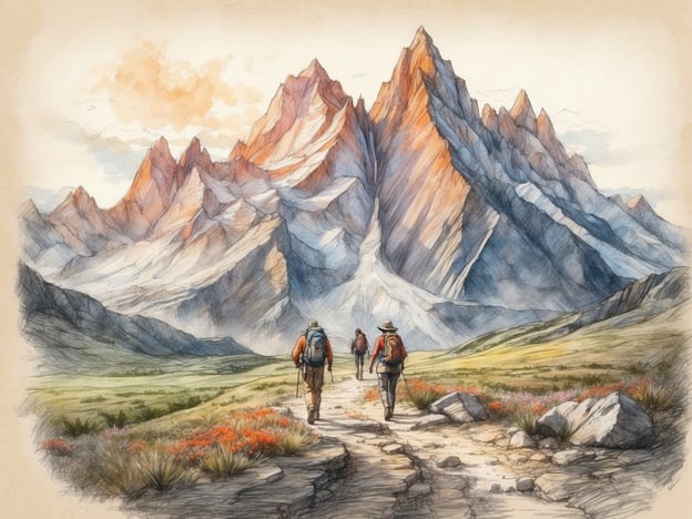 Auf dem Bild sind Menschen zu sehen, die auf einem Wanderweg in den Bergen unterwegs sind. Die Umgebung scheint ideal für Aktivitäten in der Natur zu sein, wie:1. **Wandern** - Die Protagonisten erkunden die malerische Landschaft und genießen die frische Luft.2. **Bergsteigen** - Die imposanten Berge laden zu weiteren Erkundungen und Herausforderungen in den höheren Regionen ein.3. **Fotografieren** - Die schöne Aussicht bietet sich hervorragend für Landschafts- und Naturfotografie an.4. **Picknicken** - Die frische Umgebung könnte auch zu einem gemütlichen Picknick einladen.5. **Naturbeobachtungen** - Die Wanderer könnten die Flora und Fauna der Region beobachten und erkunden.Insgesamt vermittelt das Bild ein Gefühl von Abenteuer und Erholung in der Natur.