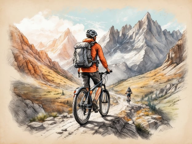 Auf dem Bild ist eine malerische Szene mit zwei Radfahrern zu sehen, die durch eine majestätische Gebirgslandschaft fahren. Diese Umgebung bietet zahlreiche Freizeitaktivitäten in der Nähe eines Hotels, wie zum Beispiel:
1. **Mountainbiking**: Die Umgebung ist ideal für Radtouren auf abwechslungsreichen Trails.
2. **Wandern**: Es gibt zahlreiche Wanderwege, die spektakuläre Ausblicke auf die Berge bieten.
3. **Fotografie**: Die beeindruckende Natur zieht Fotografen an, die die Schönheit der Landschaft festhalten möchten.
4. **Picknicken**: Malerische Plätze sind perfekt für ein entspanntes Picknick in der Natur.
5. **Tierbeobachtung**: In diesen Gebieten können oft einheimische Tiere beobachtet werden.
Diese Aktivitäten bieten eine hervorragende Möglichkeit, die Natur zu genießen und aktiv zu sein.