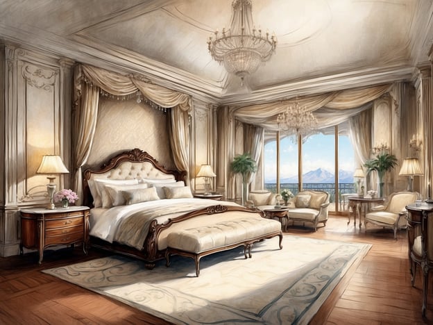 Auf dem Bild ist ein luxuriöses Schlafzimmer zu sehen, das elegance und Komfort ausstrahlt.
Im NH Hotels Anantara Plaza Nice können Gäste von besonderen Angeboten und Services profitieren. Dazu gehören unter anderem:
- **Wellness- und Spa-Bereich**: Entspannung in einem erstklassigen Spa mit verschiedenen Behandlungen.
- **Gastronomische Höhepunkte**: Genießen Sie exquisite Küche in den hoteleigenen Restaurants mit Blick auf das Meer.
- **Exklusive Zimmer**: Freizeit in stylischen Zimmern, ähnlich dem abgebildeten, mit prachtvollen Ausblicken.
- **Konferenzräume**: Modern ausgestattete Räume für Geschäftsreisende.
- **Lage**: Zentrale Lage in Nizza, ideal, um die Stadt und Umgebung zu erkunden.
Diese Annehmlichkeiten machen den Aufenthalt unvergesslich!