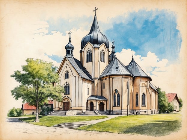 Auf dem Bild ist eine beeindruckende Kirche zu sehen, die durch ihre markante Architektur und die beiden hohen Türme auffällt. Diese Art von Bauwerk ist oft ein beliebtes Ziel für Kulturinteressierte und Gläubige.Aktivitäten, die man dort unternehmen könnte, sind beispielsweise:- **Besichtigung**: Viele Besucher kommen, um die wunderschöne Innen- und Außengestaltung der Kirche zu bewundern.- **Fotografie**: Die malerische Kulisse bietet hervorragende Möglichkeiten, um beeindruckende Fotos zu schießen.- **Ruhiger Spaziergang**: Die umgebenden Grünflächen laden zu entspannenden Spaziergängen ein.- **Teilnahme an Veranstaltungen**: Oft finden in solchen Kirchen besondere Gottesdienste, Konzerte oder kulturelle Veranstaltungen statt.Insgesamt ist die Kirche ein schöner Ort, um sowohl Architektur als auch spirituelle Aktivitäten zu genießen.