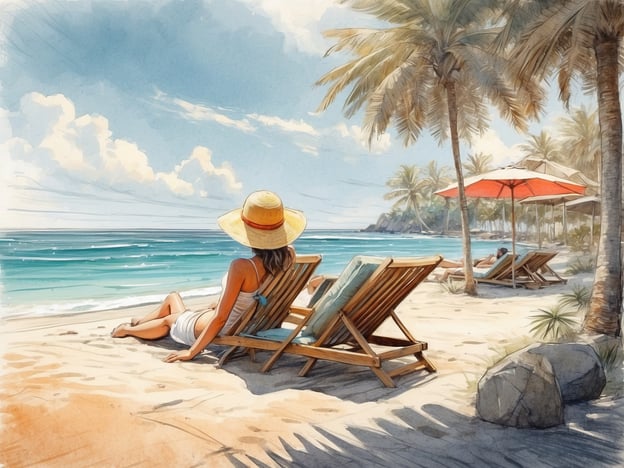 Auf dem Bild sieht man eine Frau, die entspannt am Strand sitzt und die Aussicht auf das Meer genießt. Diese Art von Umgebung ist typisch für Urlaubsdestinationen, wo man sich erholen und die Natur genießen kann.
In der Nähe von NH Hotels gibt es oft schöne Strände und zahlreiche Aktivitäten. Zum Beispiel kann man Wassersportarten wie Schnorcheln oder Stand-Up-Paddling ausprobieren. Auch Strandpromenaden mit Restaurants und Einkaufsmöglichkeiten sind häufig anzutreffen. Für kulturelle Erlebnisse bieten sich Ausflüge zu lokalen Sehenswürdigkeiten oder Märkten an. Außerdem laden viele Regionen zu Wanderungen oder Radtouren in die malerische Umgebung ein.