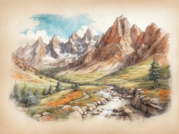 Auf dem Bild ist eine malerische Berglandschaft mit hohen Gipfeln, die von einer grünen Wiese und einem kleinen Fluss umgeben ist. In der Umgebung könnte man verschiedene Freizeitaktivitäten genießen, wie zum Beispiel:
1. **Wandern**: Es gibt viele Wanderwege, die durch die wunderschöne Natur führen und atemberaubende Ausblicke bieten.
2. **Radfahren**: Die Landschaft eignet sich hervorragend für Fahrradtouren.
3. **Picknicken**: An der Ufer des Flusses oder auf der Wiese kann man entspannte Picknicks veranstalten.
4. **Fotografieren**: Die malerische Kulisse ist ideal für Landschaftsfotografie.
5. **Vogels beobachten**: In solch einer unberührten Natur gibt es oft vielfältige Vogelarten zu entdecken.
Diese Aktivitäten bieten eine wunderbare Möglichkeit, die Schönheit der Natur zu erleben.