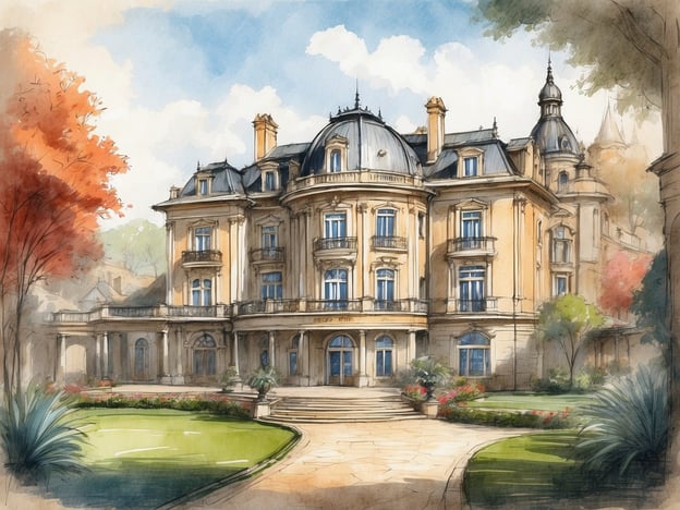 Auf dem Bild ist eine beeindruckende, historisch anmutende Fassade eines Gebäudes zu sehen, das elegante architektonische Details aufweist. Es wirkt wie ein Luxus-Hotel oder eine Villa, umgeben von gepflegten Gärten mit bunten Pflanzen und Bäumen.
Das NH Hotel Bern The Bristol ist ein modernes Hotel, das in einem historischen Gebäude untergebracht ist. Es bietet komfortable Zimmer und ein ansprechendes Ambiente für Geschäftsreisende und Urlauber. Die Lage in der Stadt Bern ermöglicht einfachen Zugang zu Sehenswürdigkeiten und kulturellen Attraktionen. Das Hotel legt Wert auf Gastfreundschaft und bietet verschiedene Annehmlichkeiten wie ein Restaurant und Konferenzräume.