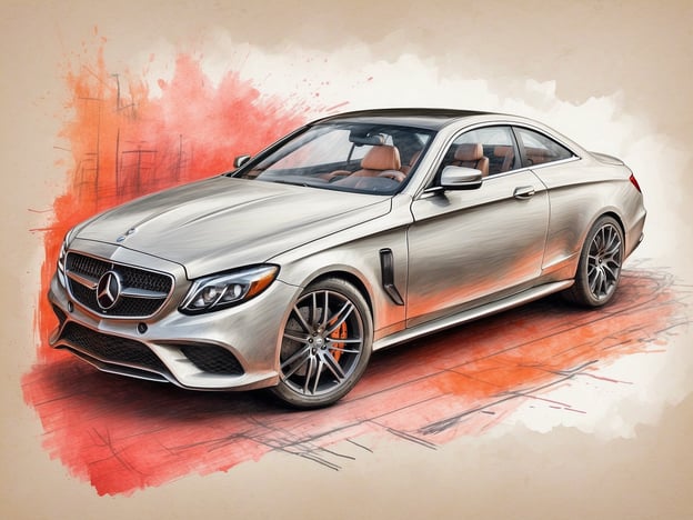 Auf dem Bild ist ein stilisierter Sportwagen zu sehen, der einem Mercedes-Benz Coupé ähnelt. Die Zeichnung zeigt die dynamischen Linien und die elegante Form des Fahrzeugs, ergänzt durch eine kreative Farbgestaltung im Hintergrund.
**Einzigartige Angebote und Services:**
- **Personalisierte Fahrzeugkonfiguration:** Erleben Sie die Möglichkeit, Ihr Fahrzeug individuell anzupassen, um es ganz nach Ihren Wünschen zu gestalten.
- **Exklusives Fahrtraining:** Profitieren Sie von speziellen Fahrtrainings, die Ihnen helfen, die Leistung Ihres Fahrzeugs optimal zu nutzen.
- **Premium Wartungsservices:** Genießen Sie einen erstklassigen Wartungsservice, der auf die speziellen Bedürfnisse Ihres Fahrzeugmodells abgestimmt ist.
- **Mobilitätslösungen:** Nutzen Sie flexible Mobilitätsangebote, die Ihnen helfen, Ihr Fahrzeug je nach Bedarf effizient zu nutzen.
