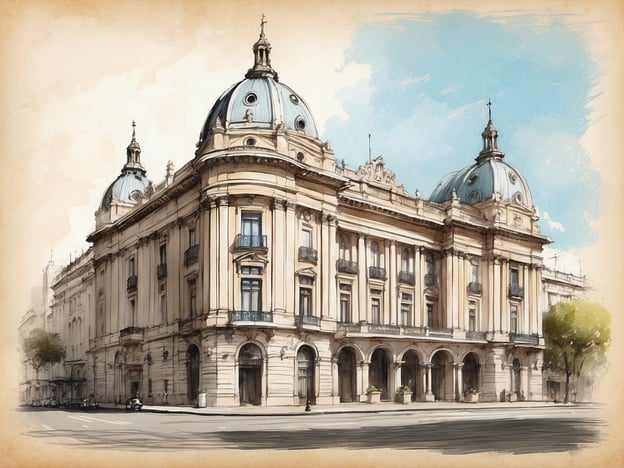Auf dem Bild ist ein majestätisches Gebäude zu sehen, das architektonisch ansprechend gestaltet ist, mit geschwungenen Dächern und eleganten Säulen. Dies könnte das NH Hotel Collection Buenos Aires Lancaster sein, ein historisches Gebäude in Buenos Aires, das für seine beeindruckende Fassade und klassische Elemente bekannt ist.
Die Geschichte des NH Hotels Collection Buenos Aires Lancaster umfasst den Bau im frühen 20. Jahrhundert, als es als luxuriöses Hotel konzipiert wurde. Es hat zahlreiche Renovierungen und Modernisierungen durchlaufen, um den Komfort heutiger Gäste zu gewährleisten, während es seinen historischen Charme bewahrt hat. Die Lage in der Innenstadt und die stilvolle Architektur machen das Hotel zu einem bevorzugten Ziel für Reisende, die sowohl Geschichte als auch moderne Annehmlichkeiten schätzen.