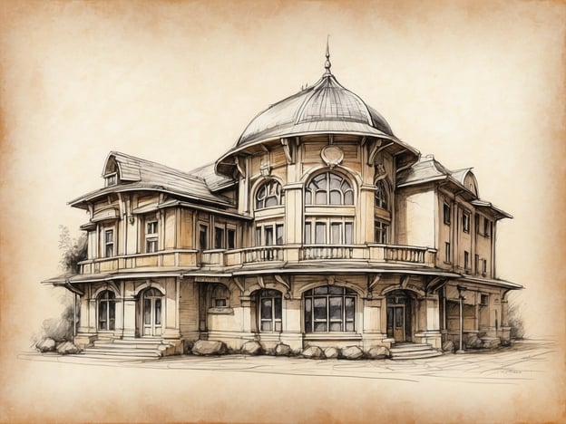 Auf dem Bild ist eine architektonisch interessante Villa zu sehen, die im Stil der Bäderarchitektur erbaut ist, die für Rügen typisch ist. Diese majestätischen Gebäude sind häufig an der Ostseeküste zu finden und zeichnen sich durch elegante Fassaden, große Fenster und kunstvolle Details aus.Rügen ist bekannt für seine malerischen Küsten und historischen Bauten, die ein Gefühl von Nostalgie und klassischem Charme vermitteln. Die Villa könnte als ein Ort dienen, der die reiche Kultur und Geschichte der Insel widerspiegelt, einschließlich ihrer Traditionen in Kunst und Architektur. Solche Gebäude waren früher oft beliebte Aufenthaltsorte für wohlhabende Gäste, die die Schönheit der Natur und die erholsame Atmosphäre der Insel genießen wollten.