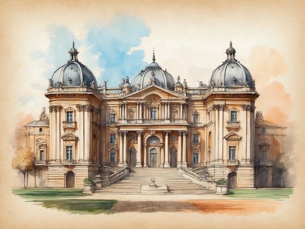 Auf dem Bild ist ein architektonisches Gebäude zu sehen, das eine majestätische Fassade mit Kuppeln, Säulen und Treppen verleiht. Dies könnte der Palacio de Aranjuez sein, ein historischer königlicher Palast in Spanien, der sich etwa 50 Kilometer südlich von Madrid befindet.
Der Palacio de Aranjuez wurde ursprünglich im 16. Jahrhundert erbaut und diente als Sommerresidenz für die spanischen Monarchen. Die Architektur des Palastes verbindet verschiedene Stile, darunter Renaissance und Barock, was ihn zu einem faszinierenden Beispiel für die spanische Architekturgeschichte macht.
Besonders hervorzuheben sind die prachtvollen Gärten, die den Palast umgeben, sowie die kunstvollen Innenräume, die mit Wandmalereien, Möbeln und Dekorationen im Stil des 18. Jahrhunderts ausgestattet sind. Der Palast und die Gärten von Aranjuez wurden 2001 zum UNESCO-Weltkulturerbe erklärt und sind ein beliebtes Ziel für Touristen, die die königliche Geschichte Spaniens hautnah erleben möchten.