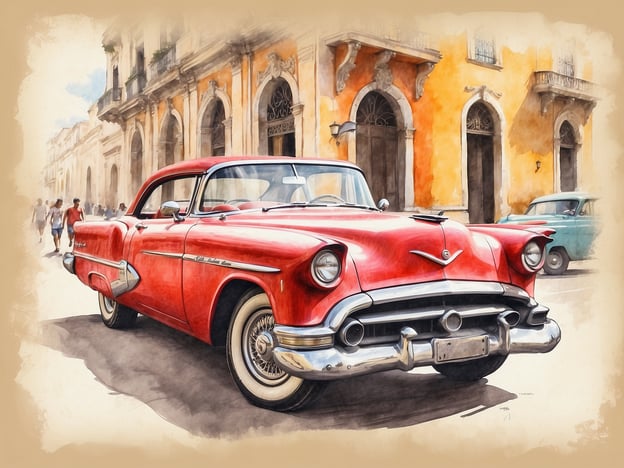 Das Bild zeigt einen klassischen roten Oldtimer, der auf einer malerischen Straße in Havanna geparkt ist. Im Hintergrund sind einige typische kubanische Gebäude mit farbenfrohen Fassaden zu sehen, das gibt der Umgebung einen nostalgischen Charme.
**Erkundungstipps für Havanna während Ihres Aufenthalts im NH Hotels Collection Victoria La Habana:**
1. **Alt-Havanna (Habana Vieja)**: Erlaufen Sie sich die gepflasterten Straßen und genießen Sie die historische Architektur. Hier finden Sie zahlreiche Restaurants, Cafés und Geschäfte.
2. **Malecón**: Der berühmte Uferweg ist ideal für einen abendlichen Spaziergang. Genießen Sie die Aussicht auf das Meer und die Stadt, besonders bei Sonnenuntergang.
3. **Museo Nacional de Bellas Artes**: Besuchen Sie dieses Museum, um kubanische Kunst und Kultur hautnah zu erleben. Es liegt nur eine kurze Fahrt vom Hotel entfernt.
4. **Fahrradtaxi**: Eine tolle Möglichkeit, die Stadt zu erkunden, ist in einem Fahrradtaxi. So erleben Sie Havanna aus einer anderen Perspektive.
5. **Lokale Küche**: Probieren Sie authentische kubanische Gerichte in den nahegelegenen Restaurants. Ropa Vieja und Moros y Cristianos sind lokale Spezialitäten.
6. **Klassische Autos**: Machen Sie eine Tour in einem der vielen alten Autos, um die Stadt zu entdecken. Das ist ein unvergessliches Erlebnis in Havanna.
Nutzen Sie die Zeit, um die lebendige Kultur und Geschichte Havannas zu erleben!