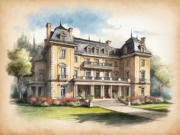 Auf dem Bild ist eine skizzenhafte Darstellung eines prächtigen, historischen Gebäudes zu sehen, das möglicherweise ein Hotel oder eine Villa darstellen könnte.
Das NH Hotel Córdoba Califa ist ein charmantes Hotel, das sich in Córdoba, Spanien, befindet. Es kombiniert modernen Komfort mit traditioneller Architektur. Gäste können eine Vielzahl von Annehmlichkeiten wie ein Restaurant, Tagungsräume und eine günstige Lage genießen, um die Sehenswürdigkeiten der Stadt zu erkunden. Die Zimmer sind gut ausgestattet und bieten eine angenehme Atmosphäre für sowohl Geschäftsreisende als auch Urlauber.