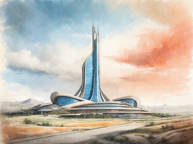 Auf dem Bild ist eine moderne architektonische Struktur zu sehen, die futuristisch aussieht. Es handelt sich um ein großes Gebäude mit klaren Linien und einer harmonischen Form, umgeben von einer landschaftlichen Kulisse.
Im Kontext der Zimmer im NH Hotels Cordoba Panorama könnte man sagen, dass die Zimmer eine Mischung aus modernem Design und komfortabler Ausstattung bieten. Sie sind hell und einladend, mit hochwertigen Annehmlichkeiten, um den Gästen einen angenehmen Aufenthalt zu ermöglichen.