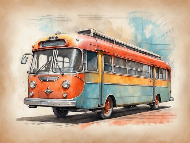 Auf dem Bild ist ein farbenfroher, vintage Bus zu sehen, der nostalgisch wirkt und mit Orange- und Blautönen bemalt ist.
Im Zusammenhang mit den NH Hotels Leipzig Zentrum kann ich dir sagen, dass dieses Hotel zentral gelegen ist und eine gute Ausgangsbasis für Erkundungstouren durch Leipzig bietet. Es bietet modern ausgestattete Zimmer, ein Restaurant, Tagungsräume und einen Fitnessbereich, ideal für Geschäftsreisende und Touristen. Die Lage ermöglicht einen einfachen Zugang zu Sehenswürdigkeiten wie der Oper, dem Gewandhaus und dem Leipziger Zoo.