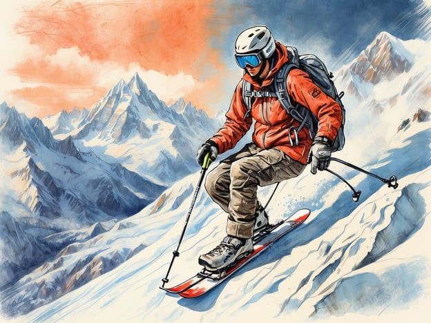 Auf dem Bild ist ein Skifahrer zu sehen, der eine Abfahrt in einer verschneiten Berglandschaft macht. In Val d'Isère sind die besten Aktivitäten das Skifahren und Snowboarden, da das Gebiet über eine Vielzahl von Pisten und hervorragende Schneeverhältnisse verfügt. Weitere beliebte Aktivitäten sind das Freeriden, Skitouren und das Genießen der Après-Ski-Möglichkeiten nach einem aufregenden Tag auf der Piste.