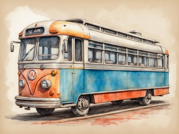 Auf dem Bild ist ein Oldtimer-Straßenbahnwagen zu sehen, der in leuchtenden Farben gehalten ist. Er könnte als Transportmittel in städtischen Gebieten eingesetzt worden sein. Solche Straßenbahnen sind für die Beförderung von Passagieren innerhalb einer Stadt konzipiert und bieten eine umweltfreundliche Möglichkeit, sich fortzubewegen.
In Bezug auf die Zugänglichkeit haben ältere Straßenbahnen möglicherweise nicht die modernen Standards für Barrierefreiheit, die heute erwartet werden. Es könnte schwierig sein, sie für Menschen mit Mobilitätseinschränkungen zu nutzen, da sie oft Stufen zum Einsteigen haben. Modernere Modelle bieten jedoch häufig Rampen und genügend Platz für Rollstühle.