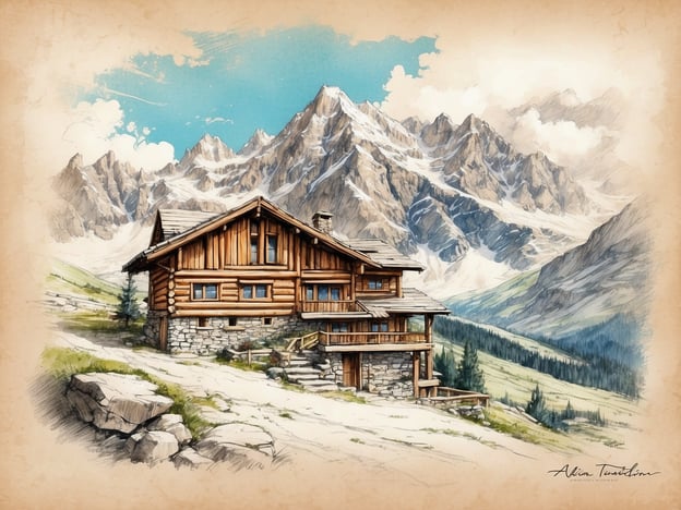 Das Bild zeigt eine malerische Berghütte, umgeben von einer beeindruckenden alpinen Landschaft mit hohen Bergen und grünen Wiesen. Diese Art von Architektur ist typisch für die Region Cortina d'Ampezzo, die bekannt für ihre charmanten Holz- und Steinhütten ist.Cortina d'Ampezzo ist ein beliebtes Ziel für Outdoor-Aktivitäten wie Skifahren und Wandern und bietet eine reiche Kultur, geprägt von ladinischer Tradition und italienischem Lifestyle. Die Kombination aus atemberaubenden Naturlandschaften und dem rustikalen Stil der Berghütten spiegelt die alpine Lebensweise wider, in der Naturverbundenheit und Geselligkeit eine wichtige Rolle spielen.