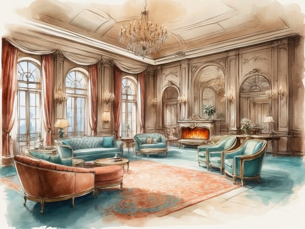 Auf dem Bild ist ein elegantes Wohnzimmer zu sehen, das mit luxuriösen Möbeln und einer gemütlichen Atmosphäre gestaltet ist. Die großen Fenster lassen viel Licht herein, und der Kamin verleiht dem Raum eine wohlige Wärme.
In NH Hotels könnten Sie ähnliche Annehmlichkeiten genießen, wie zum Beispiel:
- Kostenfreies WLAN für eine entspannte Verbindung.
- Hochwertige Betten für erholsamen Schlaf.
- Geräumige Lounges für geselliges Beisammensein.
- Konferenzräume für geschäftliche Treffen in stilvollem Ambiente.
Die Kombination aus Komfort und Eleganz bietet ein perfektes Ambiente für Entspannung oder geschäftliche Anlässe.