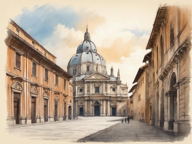 Auf dem Bild ist eine Straßenszene mit einer beeindruckenden Kuppel zu sehen, die wahrscheinlich zu einer Kirche oder einem bedeutenden Gebäude gehört. In Parma gibt es zwei NH Hotels, die für ihren Komfort und ihre Lage bekannt sind:
1. **NH Parma**: Dieses Hotel liegt in unmittelbarer Nähe zur Altstadt von Parma, ideal für einen Besuch der örtlichen Sehenswürdigkeiten wie den Dom von Parma und das Teatro Regio. Es bietet moderne Zimmer und einen hervorragenden Service.
2. **NH Collection Parma**: Dieses Hotel befindet sich ebenfalls zentral, nur wenige Gehminuten von wichtigen kulturellen Attraktionen entfernt. Es bietet elegante Unterkünfte und hat eine stilvolle Inneneinrichtung.
Beide Hotels sind hervorragende Ausgangspunkte, um die Schönheit von Parma zu entdecken.