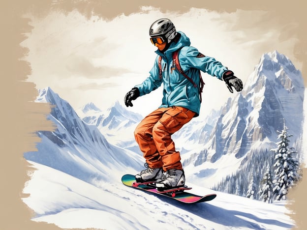 Auf dem Bild ist ein Snowboarder zu sehen, der eine schneebedeckte Berglandschaft hinunterfährt. Er trägt eine Schutzbrille, einen Helm und eine auffällige Winterjacke samt Snowboardausrüstung.Beliebte Snowboard-Marken für Anfänger sind zum Beispiel:1. **Burton** – Bietet eine breite Palette an Snowboards und Equipment für Einsteiger.2. **K2** – Bekannt für seine benutzerfreundlichen Boards, die sich gut für Anfänger eignen.3. **Ride** – Stellt Modelle her, die einfach zu fahren sind und schönen Fahrspaß bieten.4. **Salomon** – Bietet auch Anfängerboards, die Stabilität und Kontrolle unterstützen.5. **GNU** – Bekannt für innovative Designs und benutzerfreundliche Boards.Diese Marken bieten gute Optionen für einen erfolgreichen Einstieg ins Snowboarden!