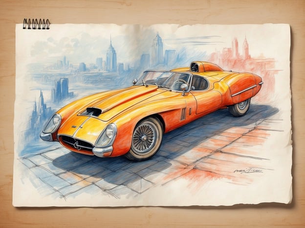 Auf dem Bild ist eine künstlerische Darstellung eines stilisierten Autos zu sehen, das an einen klassischen Sportwagen erinnert. Die Farbgebung in Orange und Gelb macht das Auto sehr auffällig und dynamisch.
Kundenbewertungen zu ähnlichen Kunstwerken heben oft die Detailgenauigkeit und die kreative Gestaltung hervor. Viele schätzen die Art und Weise, wie die Farben miteinander harmonieren und die Form des Fahrzeugs betonen. Einige Käufer erwähnen auch, dass solche Kunstwerke einen nostalgischen Charme ausstrahlen und sich hervorragend als Deko in Wohnzimmern oder Garagen eignen.
In der Regel wird betont, wie sehr solche Bilder die Leidenschaft für Autos und den Automobilsport widerspiegeln, während sie gleichzeitig als kreative Ausdrucksform wahrgenommen werden. Die Kombination aus technischem Design und künstlerischer Interpretation zieht viele Sammler und Autoliebhaber an.