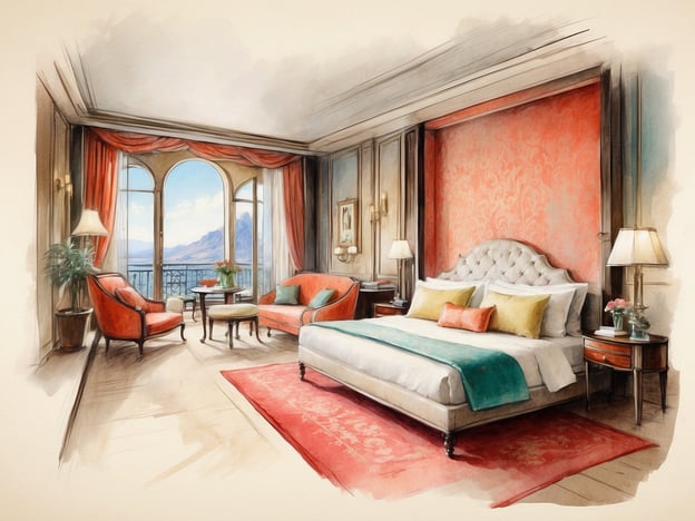 Auf dem Bild ist ein elegantes Hotelzimmer zu sehen, das eine helle und einladende Atmosphäre ausstrahlt. Es ist mit einem großen, bequemen Bett, stilvollen Möbeln und einer herrlichen Aussicht auf die Landschaft ausgestattet. Die Farbgestaltung umfasst warme Töne mit Akzenten in Grün und Gelb, die dem Raum ein Gefühl von Gemütlichkeit und Luxus verleihen.
In einem Überblick über NH Hotels lässt sich sagen, dass diese Kette für ihre modernen und komfortablen Unterkünfte bekannt ist, die oft durch ansprechendes Design und eine hohe Qualität bestechen. Viele NH Hotels bieten ähnliche elegante Zimmer mit durchdachten Details, um den Gästen ein unvergessliches Erlebnis zu bieten. Die Hotels legen Wert auf eine angenehme Atmosphäre, um sowohl Geschäftsreisenden als auch Urlaubern gerecht zu werden.