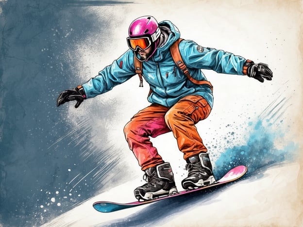 Auf dem Bild ist ein Snowboardfahrer zu sehen, der im Tiefschnee fährt. Um sicher im Tiefschnee zu snowboarden, hier einige Tipps:1. **Ausrüstung**: Trage immer einen Helm und geeignete Schutzkleidung, um Verletzungen zu vermeiden.2. **Erste Hilfe**: Nimm eine Erste-Hilfe-Ausrüstung mit und informiere dich über die nötigen Maßnahmen.3. **Gruppieren**: Snowboarde nie allein im Tiefschnee. Fahre in einer Gruppe, um im Notfall Hilfe zu erhalten.4. **Checke die Wetterbedingungen**: Achte auf Wetter- und Schneeverhältnisse, um Lawinengefahr zu vermeiden.5. **Sicherheitsausrüstung**: Erwäge, ein LVS-Gerät, eine Schaufel und eine Sonde mitzunehmen, falls du in ein Lawinengebiet fährst.6. **Technik**: Halte dich beim Fahren in der Hocke und nutze deinen Oberkörper, um das Gleichgewicht zu halten.Mit diesen Tipps kannst du sicher und mit Freude im Tiefschnee snowboarden!