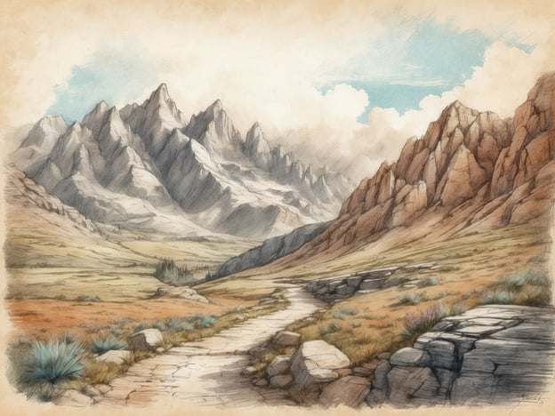 Auf dem Bild ist eine beeindruckende Gebirgslandschaft mit hohen, spitzen Bergen und einem malerischen Tal zu sehen. Solche Landschaften bieten zahlreiche Ausflugsmöglichkeiten und Sehenswürdigkeiten.In der Umgebung könnten zum Beispiel Wanderwege wie der **E5-Alpenüberquerung** durch die Alpen attraktiv sein, wo man herrliche Aussichten genießen kann. Auch Sehenswürdigkeiten wie der **Berchtesgaden Nationalpark** oder das **Zillertal** sind ideale Anlaufstellen für Naturliebhaber.Für Abenteuerlustige bieten sich Aktivitäten wie **Klettern**, **Mountainbiking** oder **Schneeschuhwandern** an. Zudem könnte man gemütliche Hütten besuchen, um regionale Spezialitäten zu kosten, oder einfach die atemberaubende Natur beim Spazierengehen erleben.