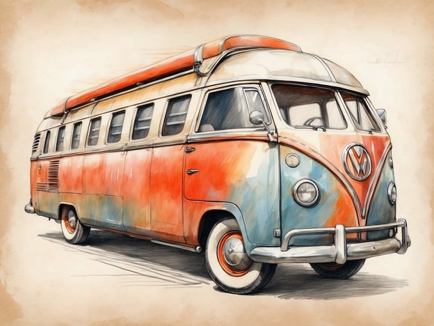 Auf dem Bild ist ein nostalgischer Volkswagen Bulli zu sehen, der in einem künstlerischen Stil dargestellt ist.
Das Leonardo Boutique Hotel Berlin City South ist ein modernes Hotel in einer ruhigen Lage, ideal für Geschäftsreisende und Touristen. Es bietet komfortable Zimmer, eine Kombination aus zeitgemäßem Design und traditionellen Elementen sowie Annehmlichkeiten wie ein Restaurant, Konferenzräume und eine gute Anbindung an die öffentlichen Verkehrsmittel. Die Umgebung bietet zahlreiche Ausflugsziele und Sehenswürdigkeiten in Berlin, die leicht erreichbar sind.