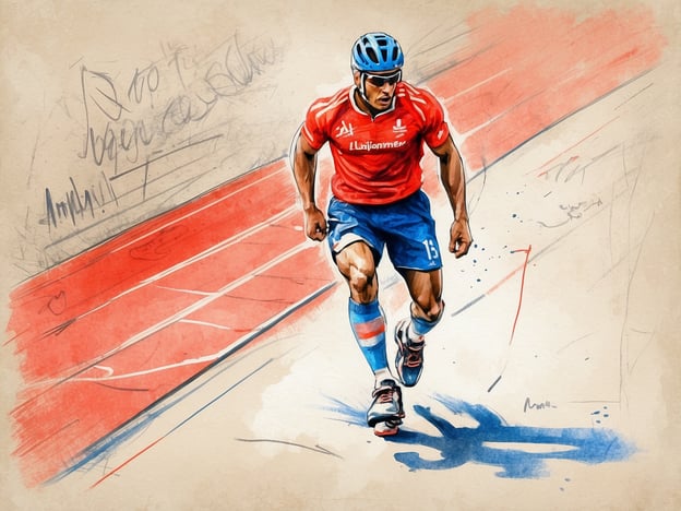 Auf dem Bild ist ein Läufer zu sehen, der auf einer roten Laufbahn sprintet. Diese Darstellung erinnert jedoch nur bedingt an den Langlaufsport, der im 19. und 20. Jahrhundert populär wurde. In dieser Zeit entwickelte sich der Langlaufsport vor allem in Skandinavien und Nordamerika, wo er als eine traditionelle Form der Fortbewegung und als Wettkampfsport praktiziert wurde. Wettbewerbe und Veranstaltungen wurden populär, und die ersten Weltmeisterschaften im Langlauf fanden in den frühen 1920er Jahren statt.Die Sportkleidung und die Technik des Langlaufs haben sich im Laufe der Zeit stark verändert, was sich auch in modernen Darstellungen zeigt.