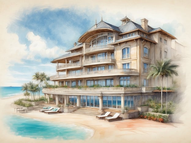 Auf dem Bild ist ein luxuriöses Gebäude am Strand zu sehen, das an ein Hotel erinnert, mit großen Fenstern, einem attraktiven Balkon und Palmen im Vordergrund.
Das Leonardo Plaza Hotel Eilat ist ein gehobenes Hotel, das direkt am Strand des Roten Meeres gelegen ist. Es bietet moderne Annehmlichkeiten, geräumige Zimmer mit Meerblick und eine Vielzahl von Freizeitmöglichkeiten, darunter Pools, Restaurants und Spa-Bereiche. Zudem ist es bekannt für seine zentrale Lage in Eilat, was den Gästen den Zugang zu verschiedenen Attraktionen und Aktivitäten in der Umgebung erleichtert.