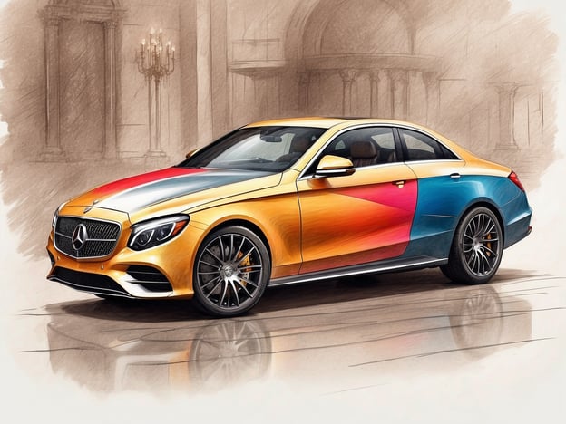 Auf dem Bild ist ein stilvoll gestaltetes Auto zu sehen, das mit einer auffälligen, mehrfarbigen Lackierung in lebhaften Tönen versehen ist. Es handelt sich um ein Modell von Mercedes-Benz, das für seine luxuriöse Ausstattung bekannt ist.
Die luxuriösen Angebote umfassen unter anderem:
- **Hochwertige Materialien**: Innenräume mit edlen Lederausstattungen und feinsten Hölzern.
- **Modernste Technologie**: Fortgeschrittene Infotainment-Systeme, die Darstellung von Informationen intuitiv gestalten.
- **Komfort**: Bequeme Sitze mit zusätzlichen Funktionen wie Massage- und Heizoptionen.
- **Sicherheitsmerkmale**: Innovative Assistenzsysteme, die für ein sicheres Fahrerlebnis sorgen.
Insgesamt verkörpert dieses Fahrzeug eine harmonische Kombination aus Eleganz, Komfort und technologischem Fortschritt.