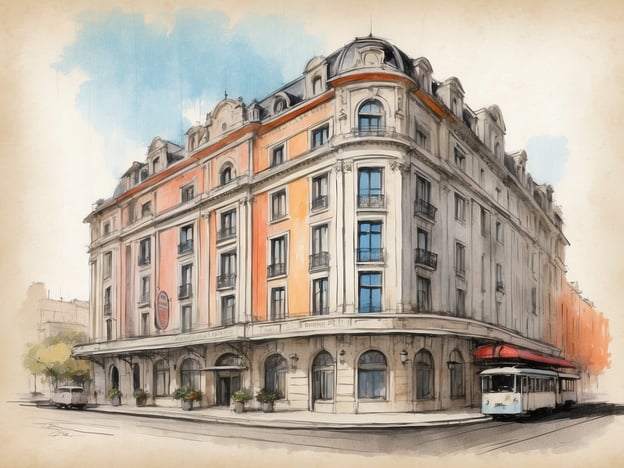 Das Bild zeigt eine künstlerische Darstellung des Leonardo Boutique Museumhotels in Amsterdam City Center. Das Gebäude hat eine auffällige Architektur mit einer Mischung aus klassischen und modernen Elementen. Die Fassade ist in sanften Farben gehalten, was dem Hotel einen einladenden und eleganten Charakter verleiht.
Das Leonardo Boutique Museumhotel befindet sich in einer zentralen Lage, ideal für Gäste, die die kulturellen Attraktionen Amsterdams erkunden möchten. In der Nähe befinden sich zahlreiche Museen, Geschäfte und Restaurants. Das Hotel bietet gemütliche Zimmer und diverse Annehmlichkeiten, um den Aufenthalt der Gäste angenehm zu gestalten.