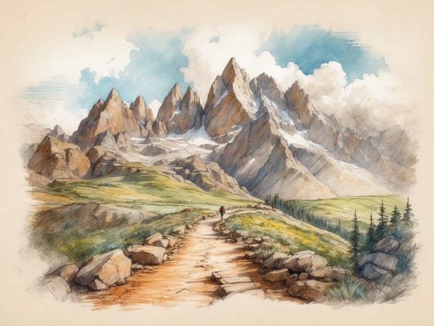 Auf dem Bild sind beeindruckende Berglandschaften zu sehen, die zu verschiedenen Freizeitaktivitäten einladen. Diese Umgebung eignet sich hervorragend für Wanderungen, bei denen man die Natur erkunden und die frische Luft genießen kann. Zudem bieten sich Möglichkeiten für Fotografie, um die atemberaubenden Ausblicke festzuhalten.
Für Abenteuerlustige könnten auch Bergsteigeraktivitäten oder Klettern in den steilen Felsformationen eine spannende Option sein. In der Umgebung könnten zudem Picknicks oder gemütliche Spaziergänge entlang der malerischen Wege stattfinden.