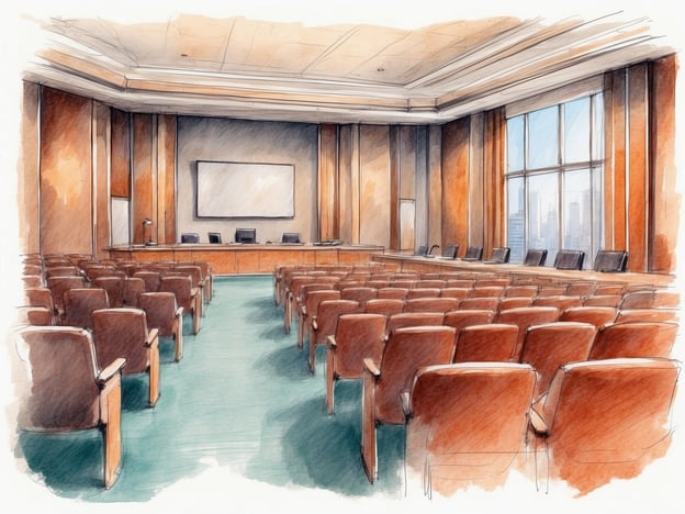 Auf dem Bild ist ein Konferenzraum mit Reihen von Stühlen und einem Podium zu sehen. Der Raum hat große Fenster, die einen Blick auf die Stadt bieten.
Im Leonardo Hotel stehen verschiedene Konferenzmöglichkeiten zur Verfügung, darunter gut ausgestattete Tagungsräume und moderne Technik für Präsentationen. Die Räume sind flexibel gestaltbar und bieten Platz für unterschiedlich große Gruppen, was sie ideal für Veranstaltungen, Schulungen oder Meetings macht. Zudem gibt es oft Rundum-Serviceleistungen, wie Catering und technische Unterstützung, um den Aufenthalt angenehm zu gestalten.