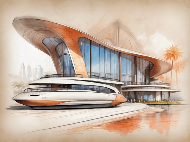 Auf dem Bild ist ein futuristisches Gebäude zu sehen, das an einem Wasserweg steht. Es hat eine geschwungene, moderne Architektur mit großen Glasfenstern und einer eleganten, schiffartigen Form. Dies erinnert eher an ein innovatives Designkonzept als an die Zimmer und Suiten im NYX Hotel, die typischerweise urbaner gestaltet sind, mit modernen Annehmlichkeiten, stilvollem Mobiliar und oft einer einladenden Atmosphäre.
Im NYX Hotel könnte man Erwartungen wie gemütliche Betten, schicke Badezimmer und eine Vielzahl von Einrichtungen für Entspannung und Unterhaltung haben.