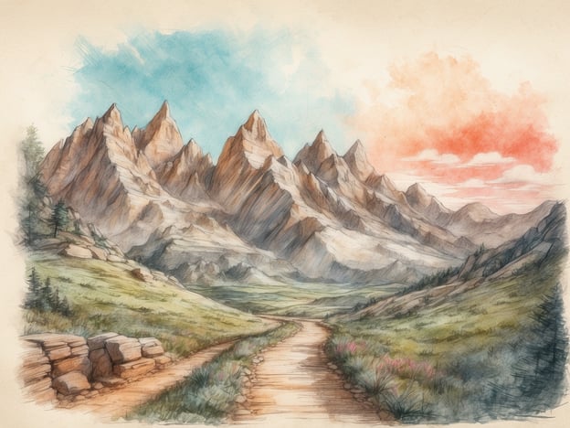 Auf dem Bild sind beeindruckende Berge mit scharfen Gipfeln und einer malerischen Landschaft zu sehen. In der Nähe könnten verschiedene Freizeitaktivitäten stattfinden, wie Wandern, Radfahren oder Klettern. Möglicherweise gibt es auch atemberaubende Aussichtspunkte oder Wanderwege, die zu einmaligen Aussichten führen.
Sehenswürdigkeiten in der Nähe könnten Naturschutzgebiete oder Nationalparks sein, wo Besucher die Flora und Fauna erkunden können. Picknickplätze und Campingmöglichkeiten würden die Naturerfahrung abrunden. Solche Regionen bieten oft auch geführte Touren oder Erlebnisse, um die Umgebung besser kennenzulernen.