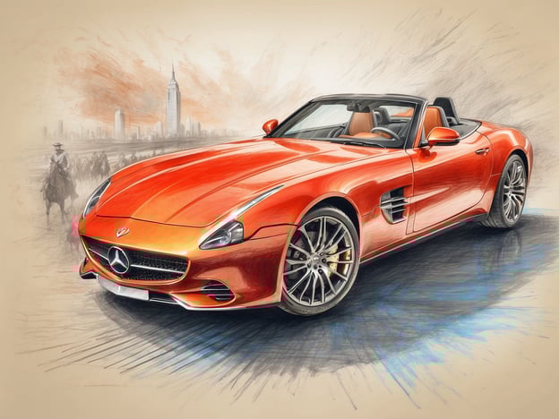 Auf dem Bild ist ein stilisierter Sportwagen, ein Mercedes-Benz, zu sehen. In einem Hotel könnte man solche Wagen oft bei exklusiven Veranstaltungen oder besonderen Erlebnissen antreffen, beispielsweise bei einer großen Autoausstellung in der Lobby oder bei einem Luxus-Event, das von der Hotelkette organisiert wird.
Die Gäste könnten an einer Testfahrt teilnehmen oder sich bei einer VIP-Veranstaltung über die neuesten Modelle informieren, während sie sich von einem erstklassigen Catering verwöhnen lassen. Solche Erlebnisse schaffen eine besondere Atmosphäre und stärken das Gefühl von Luxus und Exklusivität, das das Hotel vermitteln möchte.