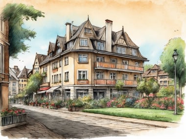 Treppenviertel in Blankenese in Hamburg