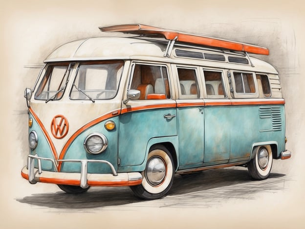 Auf dem Bild ist ein farbenfroher Volkswagen-Bus zu sehen, der für seine nostalgische und charmante Ausstrahlung bekannt ist. Der Bus hat eine türkisfarbene Lackierung mit weißen und orangen Akzenten. Diese Fahrzeuge sind oft mit Abenteuern und Reisen assoziiert, was gut zu einem Aufenthalt im Copthorne Hotel Greymouth passen würde.Das Copthorne Hotel Greymouth liegt an der Westküste Neuseelands und bietet eine schöne Aussicht auf das Meer sowie verschiedene Annehmlichkeiten für Reisende. Es ist ein idealer Ausgangspunkt, um die atemberaubende Natur der Umgebung zu erkunden, die auch für Roadtrips mit einem klassischen VW-Bus perfekt geeignet ist.