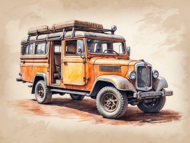 Auf dem Bild ist ein orangefarbener Vintage-Wagen zu sehen, der gut für Freizeitaktivitäten geeignet ist. Solche Fahrzeuge werden oft für Abenteuerreisen genutzt, wie zum Beispiel Offroad-Touren oder Camping-Ausflüge. Man könnte ihn auch für Ausflüge in die Natur oder für Roadtrips einsetzen.Die besondere Bauweise und der nostalgische Charme machen ihn ideal für Fans von Oldtimern und speziellen Fahrzeugen, die gerne an Rallyes oder Oldtimer-Veranstaltungen teilnehmen. In der Freizeit kann man mit einem Fahrzeug wie diesem auch einfach schöne Ausflüge mit Freunden oder Familie unternehmen.