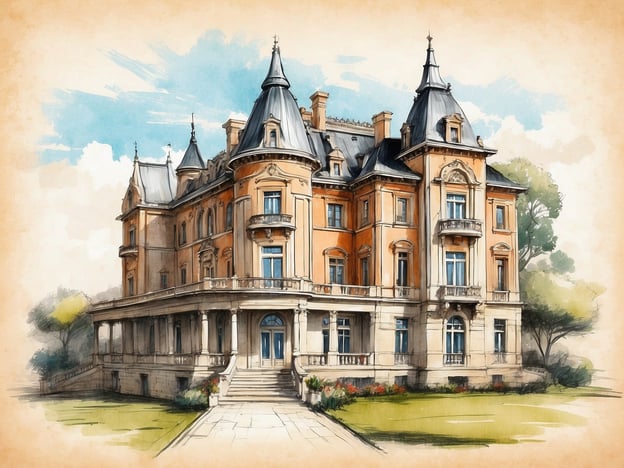 Auf dem Bild ist ein historisches Gebäude zu sehen, das an eine prächtige Villa oder ein Hotel erinnert. Es zeigt sich durch seine markanten Türme, große Fenster und einen einladenden Eingangsbereich, umgeben von einem grünen Garten.In Bezug auf die Geschichte des Millennium Hotels in Zunyi ist es wichtig zu wissen, dass dieses Hotel eine bedeutende Rolle in der Region spielt. Es verbindet modernes Design mit historischen Elementen, hat sich aber insbesondere durch seine Rolle als wichtiger Anlaufpunkt für Geschäftsreisende und Touristen hervorgetan. Das Hotel war Teil des wirtschaftlichen Aufschwungs in der Region und bietet sowohl Tradition als auch Annehmlichkeiten, die den Gästen eine erstklassige Erfahrung bieten.