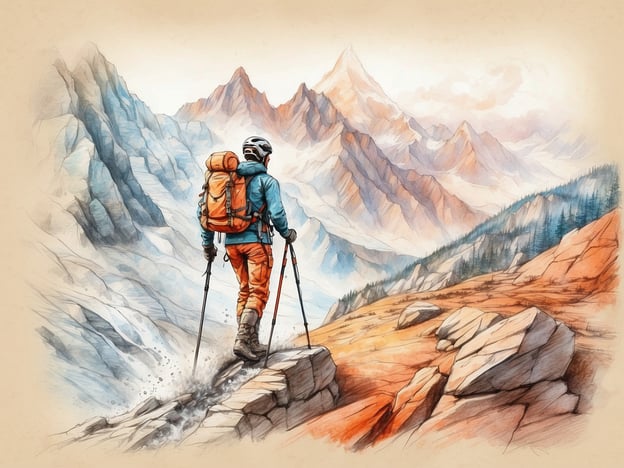 Auf dem Bild ist ein Abenteurer zu sehen, der auf einem schmalen Felsen steht und in die majestätische Berglandschaft blickt. Diese Szene könnte viele Aktivitäten für Abenteuerlustige inspirieren, wie:
1. **Bergsteigen**: Die beeindruckenden Gipfel laden dazu ein, sie zu erklimmen und neue Höhen zu erreichen.
2. **Wandern**: Die Umgebung bietet ideale Wanderwege, um die Natur zu erkunden und die frische Bergluft zu genießen.
3. **Fotografie**: Die malerische Landschaft ist perfekt für Fotografien und das Festhalten von unvergesslichen Momenten.
4. **Camping**: Eine Übernachtung in der Natur könnte ein aufregendes Erlebnis sein, um die Stille der Berge zu genießen.
5. **Klettern**: Felsen und Steilwände bieten hervorragende Möglichkeiten für Kletterabenteuer.
All diese Aktivitäten versprechen Nervenkitzel und eine enge Verbindung zur Natur!