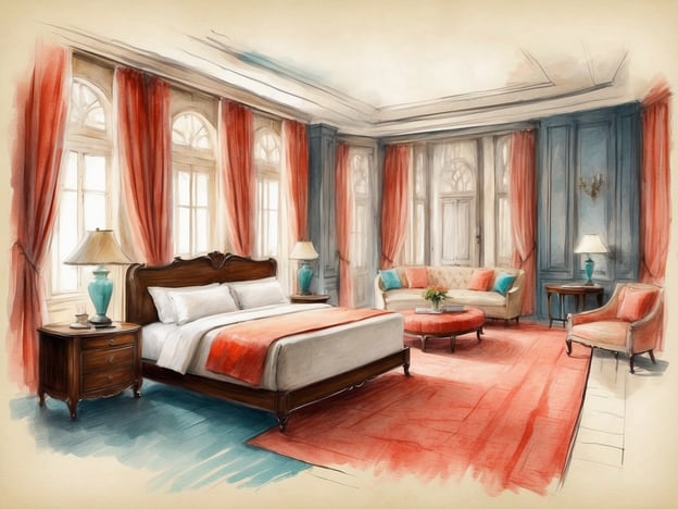 Auf dem Bild ist ein stilisiertes Schlafzimmer zu sehen, das elegant und gemütlich wirkt. Es ist mit einem großen Bett, geschmackvollen Möbeln und einer warmen Farbpalette ausgestattet. Die Fenster sind großzügig und lassen viel Licht herein, während die Vorhänge und Teppiche eine einladende Atmosphäre schaffen.
Das Casa Andina Select Chiclayo ist ein modernes Hotel in Chiclayo, Peru, das komfortable Zimmer, ein Restaurant und verschiedene Annehmlichkeiten bietet. Es richtet sich sowohl an Geschäftsreisende als auch an Urlauber und legt Wert auf eine angenehme Erholung. Die Einrichtung kombiniert zeitgemäßen Komfort mit regionalem Flair, um den Gästen eine authentische Erfahrung zu bieten.